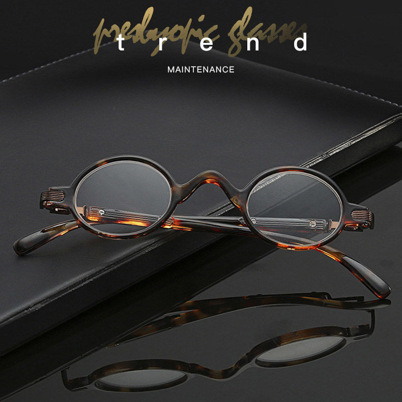 Petites lunettes de lecture rondes pour hommes et femmes, en métal avec monture de combinaison en plastique, lunettes élégantes de haute qualité pour lecteurs + 1.0 à + 4