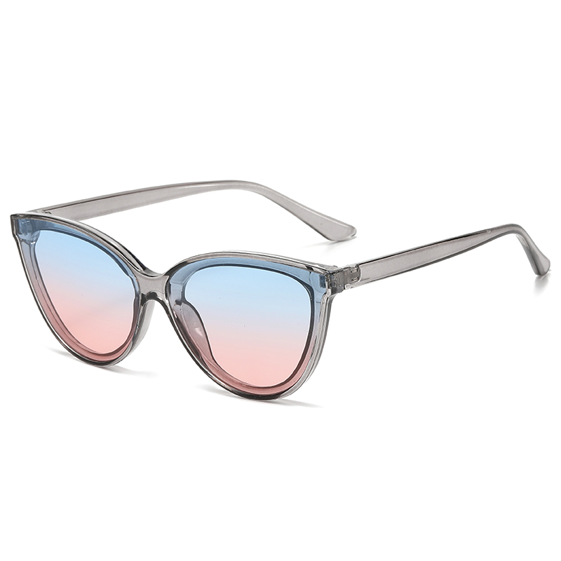Grand Cadre Cat Eye lunettes de Soleil Femmes Nouveau Rétro Style Minimaliste Gradient Lunettes de Soleil Haute Qualité Lunettes UV400