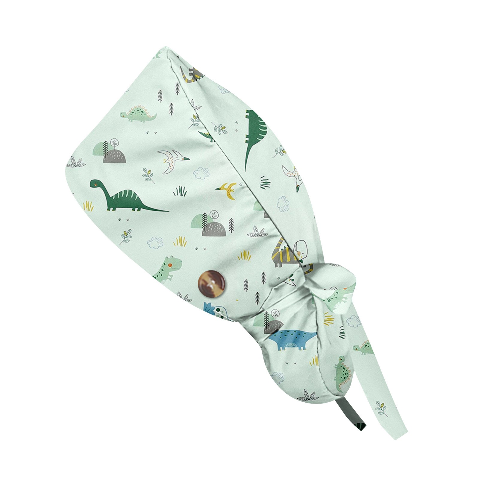 Chapeau de travail pour cheveux longs, casquette de travail réglable avec imprimé de dessin animé, pour Salon de beauté, soins infirmiers, chapeau chirurgical féminin, casquettes de gommage, accessoires