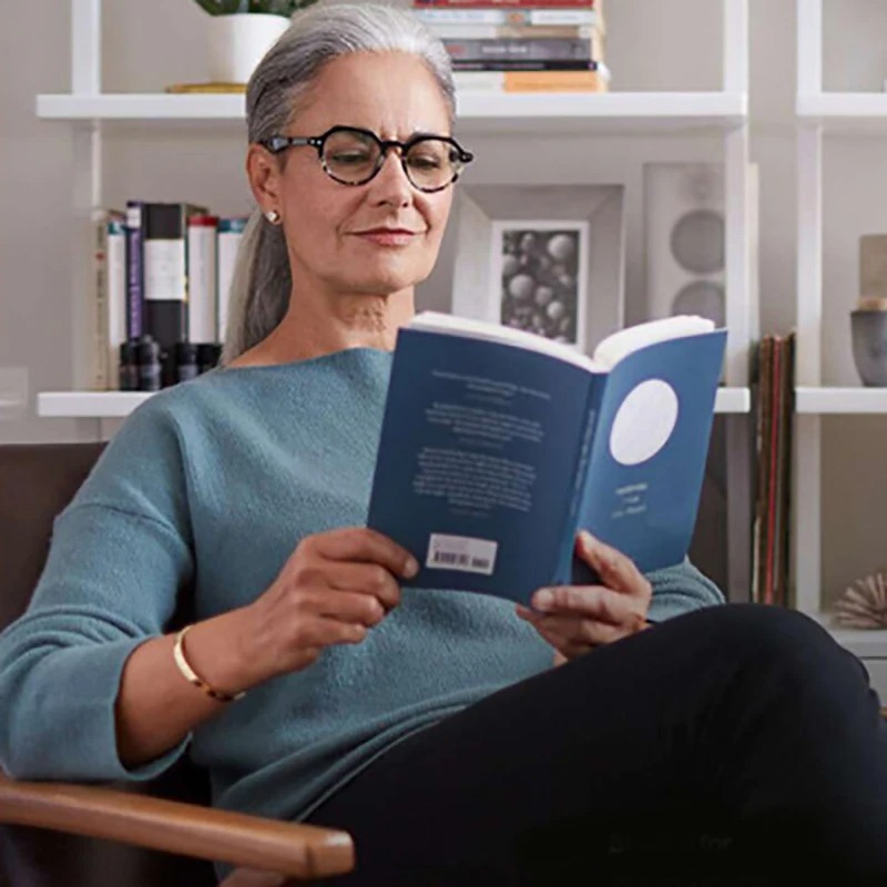 Lunettes de lecture rondes pour femmes, Anti-lumière bleue, sur Prescription, grand cadre, hypermétropie, fausses lunettes + 0 + 3.5