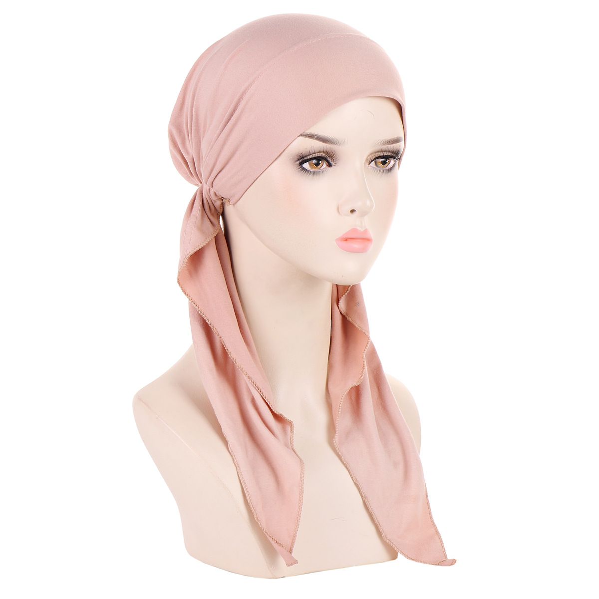 Bonnet turban chimio pour femme, Skullies, bonnet pour fille, bandanas au design traditionnel, tête ronde, perte de cheveux, vêtements de sauna, femme rurale, Z12X03
