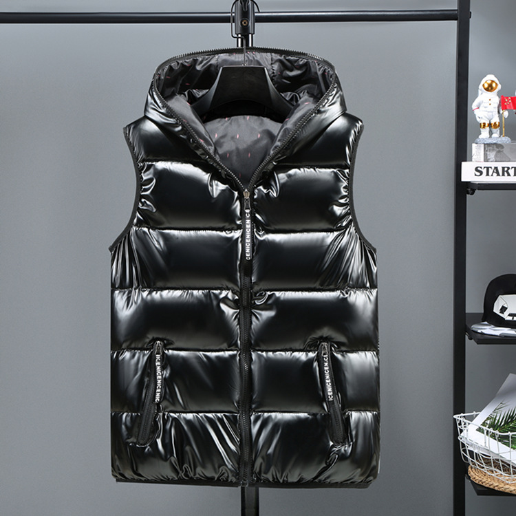Style coréen 2025 automne hiver nouvelle mode hommes couleur unie Simple basique décontracté à la mode matelassé gilets hommes vêtements manteaux hauts