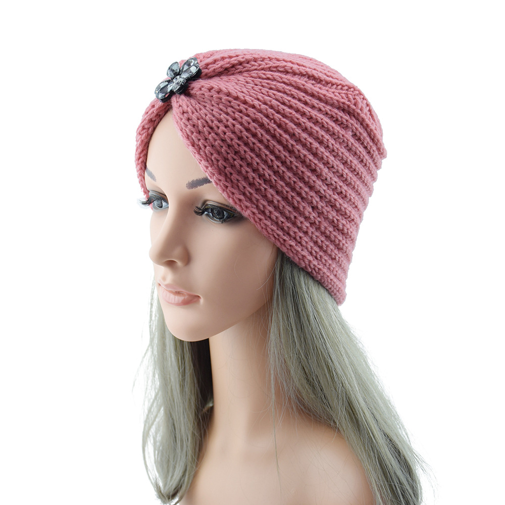 Chapeau chaud tricoté pour femmes, couleur unie, couvre-chef musulman, cyclisme en plein air, garde au chaud, accessoires pour cheveux, offre spéciale