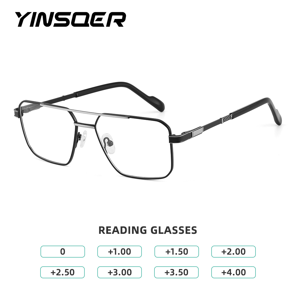 Lunettes de luxe pour hommes, verres à lumière bleue, monture de lunettes pour hommes, verres gradués blueretro pour hommes, lunettes presbytes