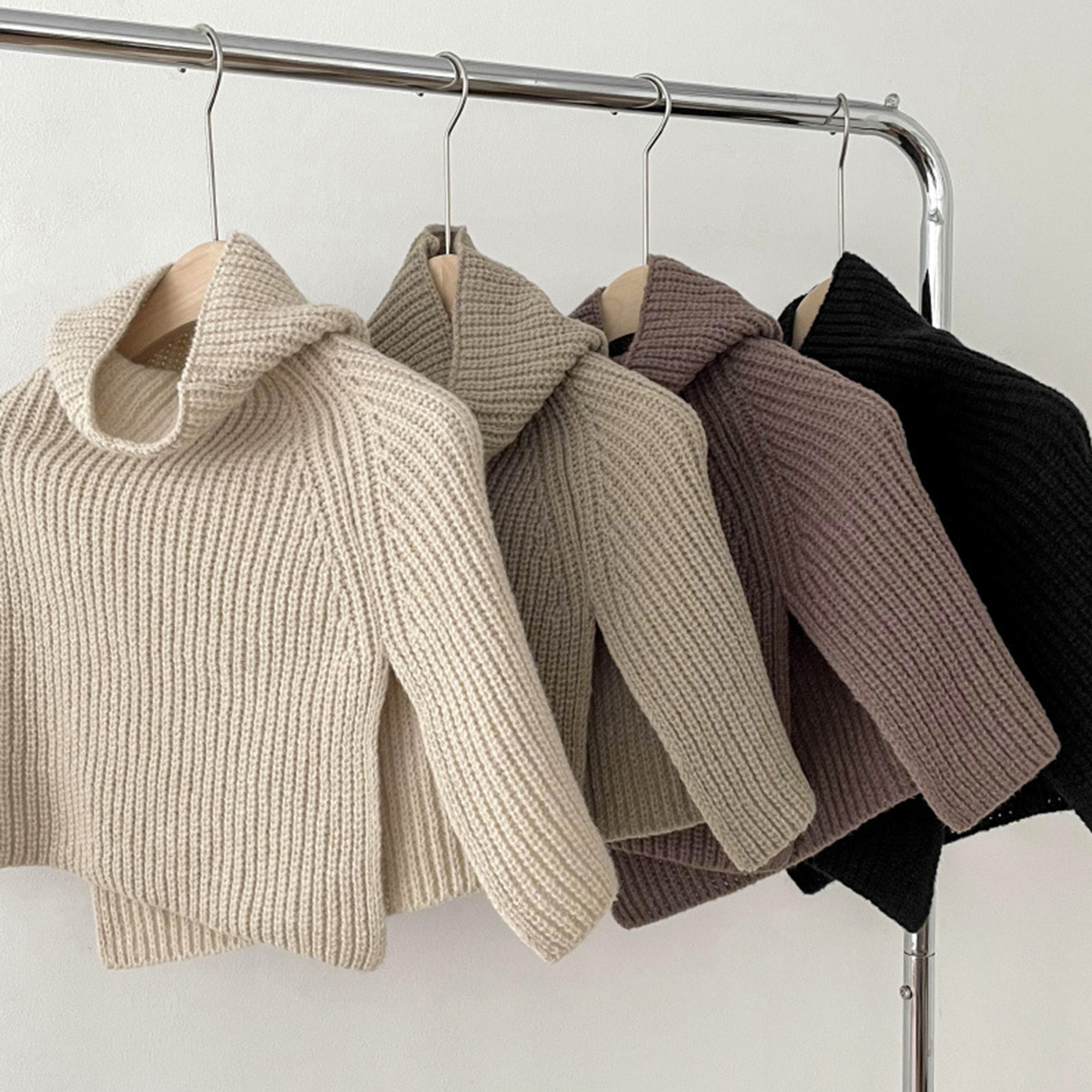 Écharpe à anneau tricoté solide pour femme, col détachable, silencieux à col haut, Version coréenne, tricot chaud, enveloppant le cou, hiver