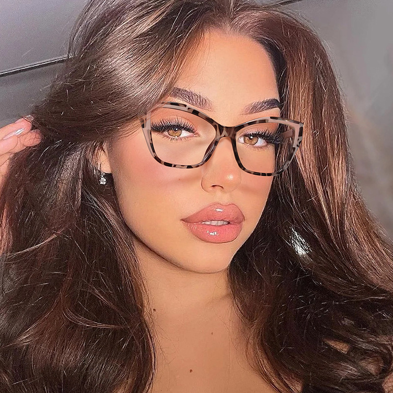Lunettes de lecture élégantes pour femmes, design color block tendance, anti-lumière bleue, force de correction de 1.0 à 4.0