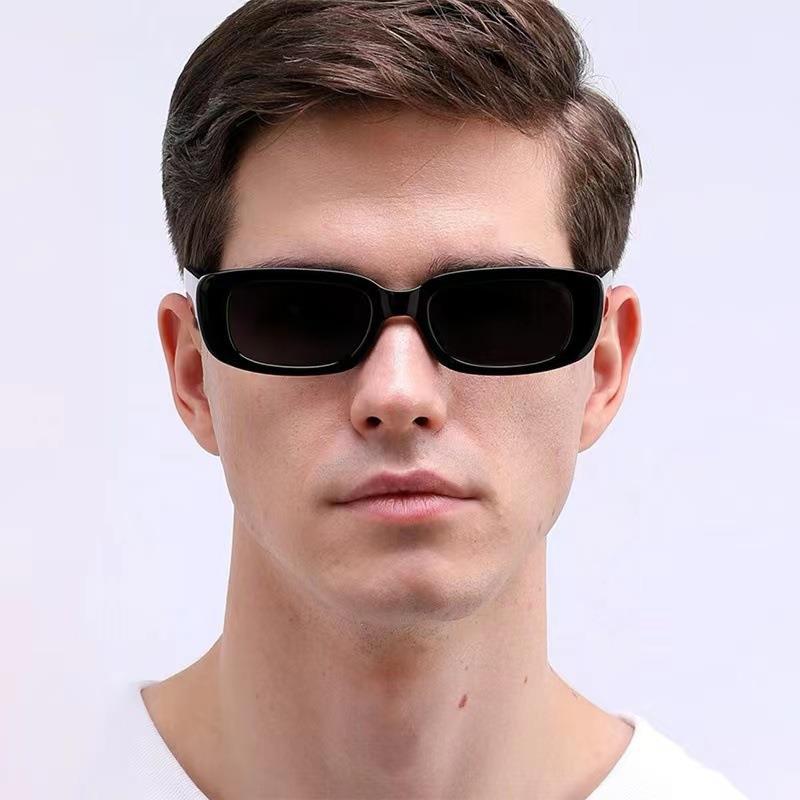 Lunettes De soleil carrées noires Vintage pour femmes, marque De luxe, petit rectangle, dégradé, miroir clair, Oculos De Sol