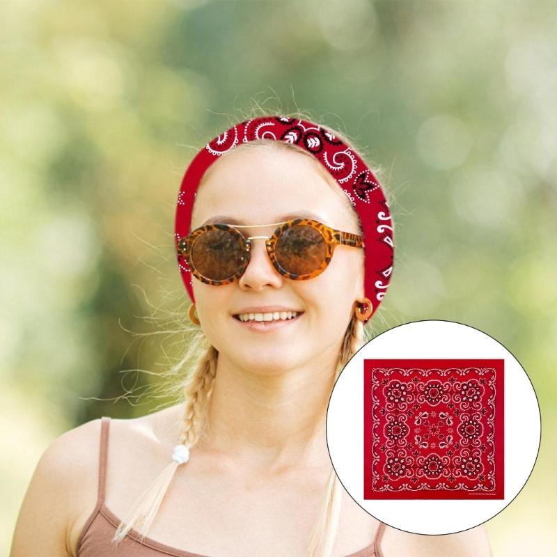 Foulards de tête Hip Hop à motif floral, écharpes de tête élaborées, foulards pour les vacances