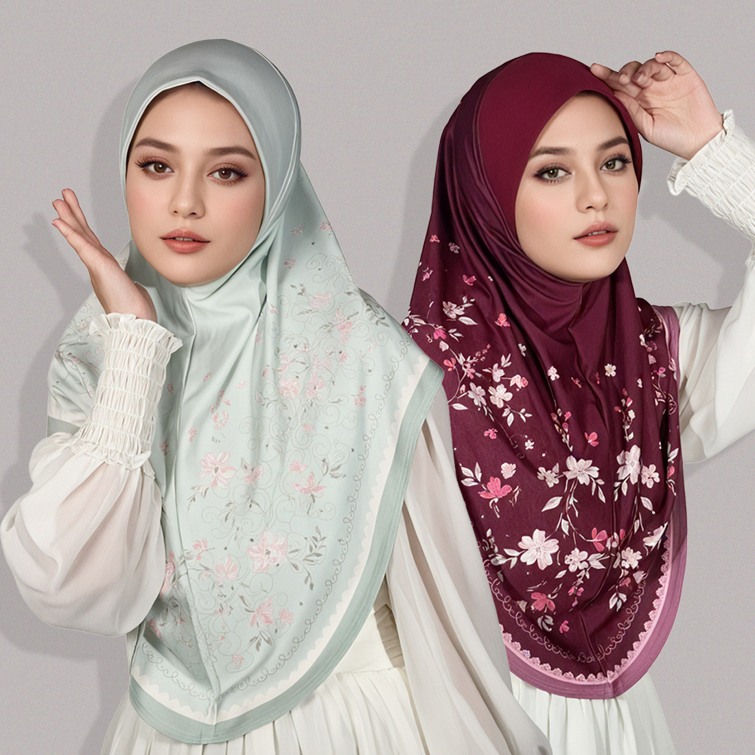 Nouveau Malaisie femmes imprimer Hijabs châle mode luxe arabe couleur unie tête enveloppement Bonnet longue écharpe foulards
