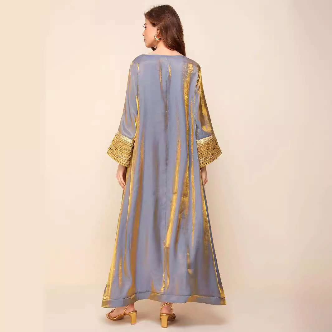 Robe longue arabe Jalabiya pour femmes musulmanes, Abaya saoudienne, robe de soirée, Ramadan, Maroc, Dubaï, Eid, Abayas, Kaftan, Islam, Robe éducative