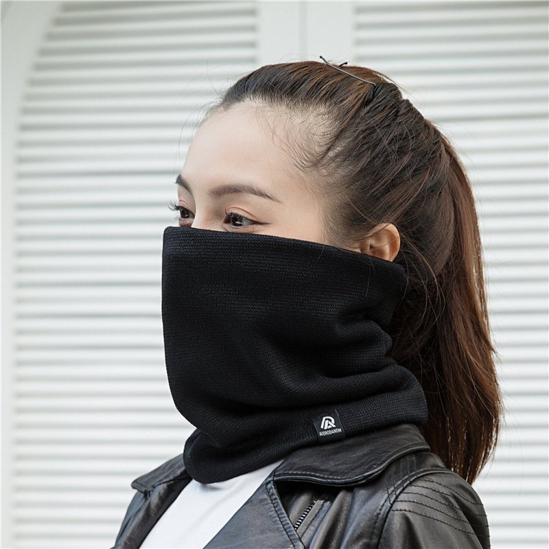 Cache-cou tricoté doux et épais 2026 pour homme et femme – Cache-visage sportif pour l'hiver, le patinage et la course à pied – Écharpe chaude anti-froid