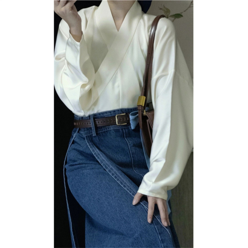 Jupes en jean pour femmes, longues, coupe trapèze, asymétriques, élégantes, avec empiècements, style vintage, délavées, effet usé, Y2K, streetwear, décontractées, été 2026