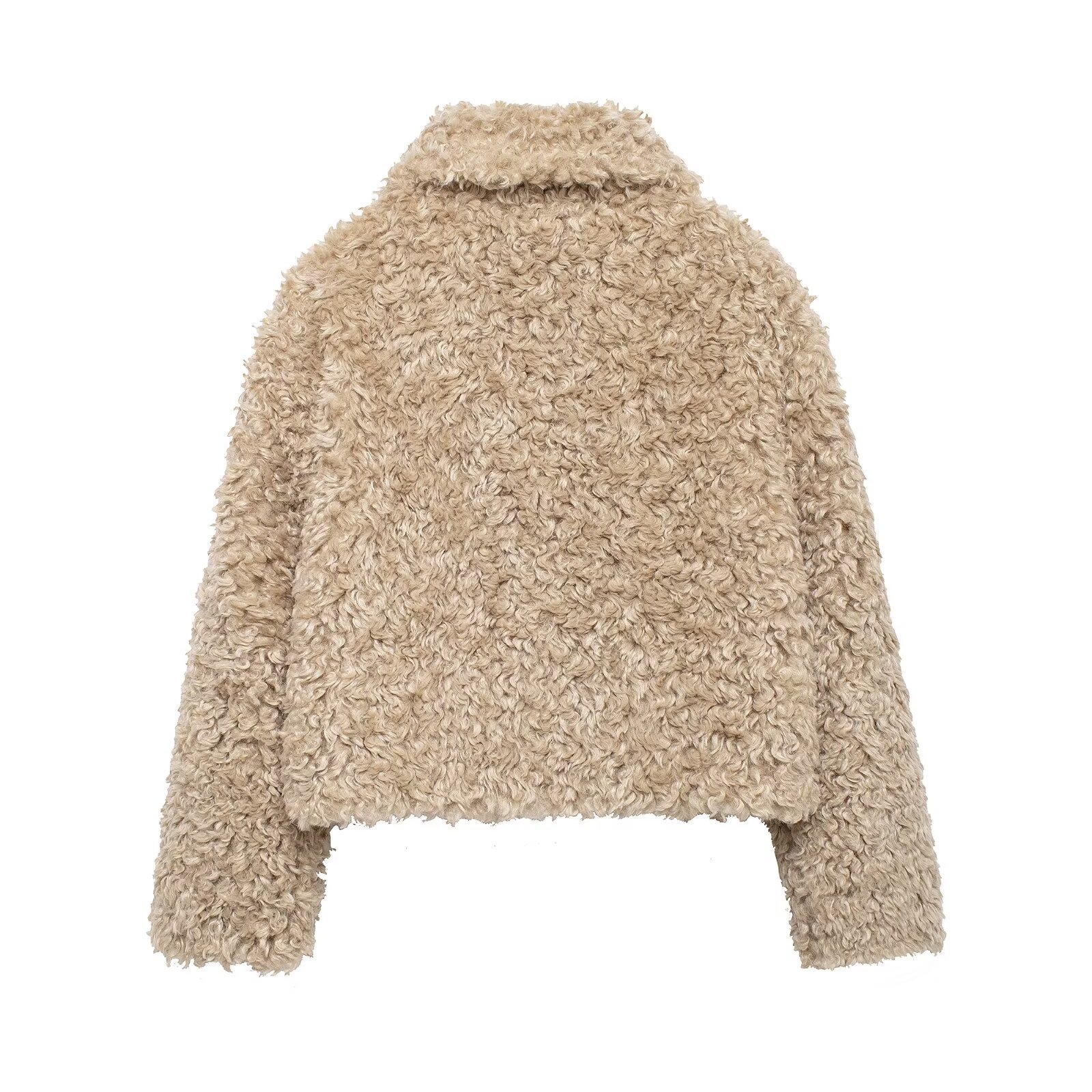 Veste à col rabat pour femme, manches longues, boucle de corde polyvalente, couleur unie, nouveau Style d'hiver, manteau à la mode, nouvelle collection 2026