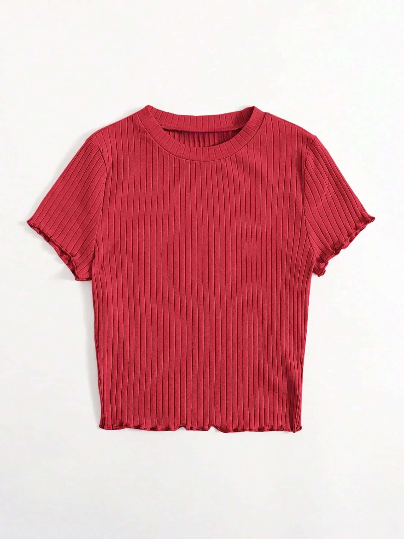 Nouvelle tendance mode été pour femmes : T-shirt à col rond pour femmes