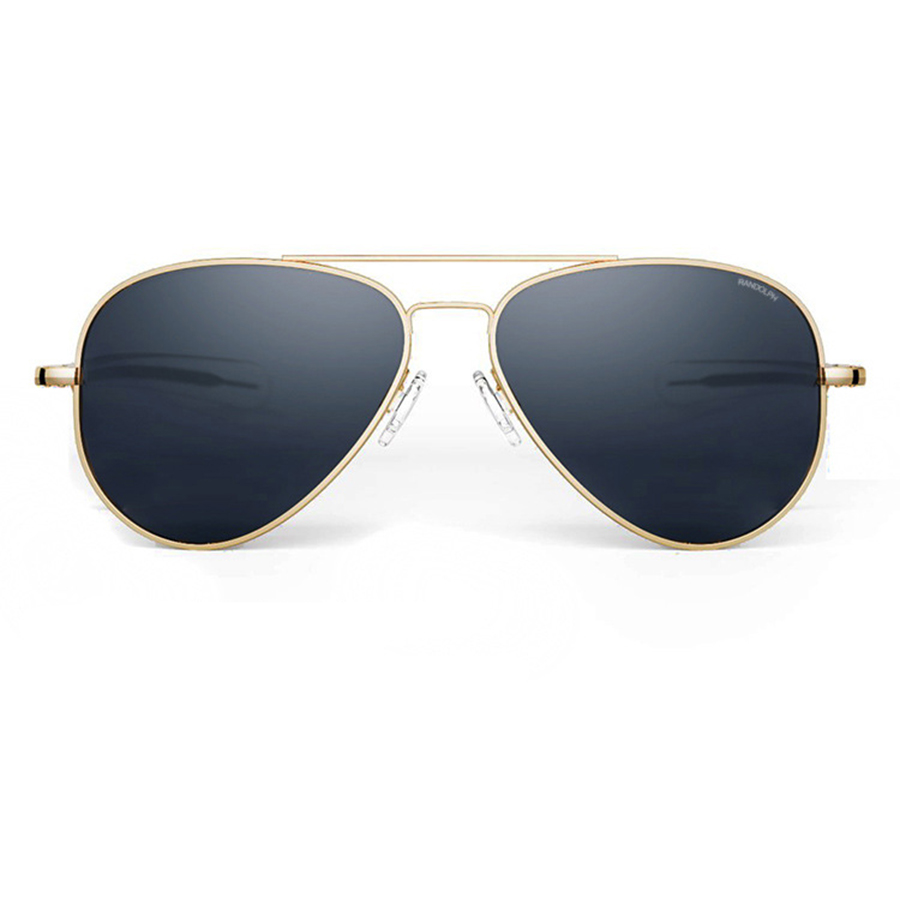Lunettes de soleil pilote pour homme RE, verres en verre trempé, qualité supérieure, marque de créateur AO, lunettes de soleil pour homme, style militaire américain