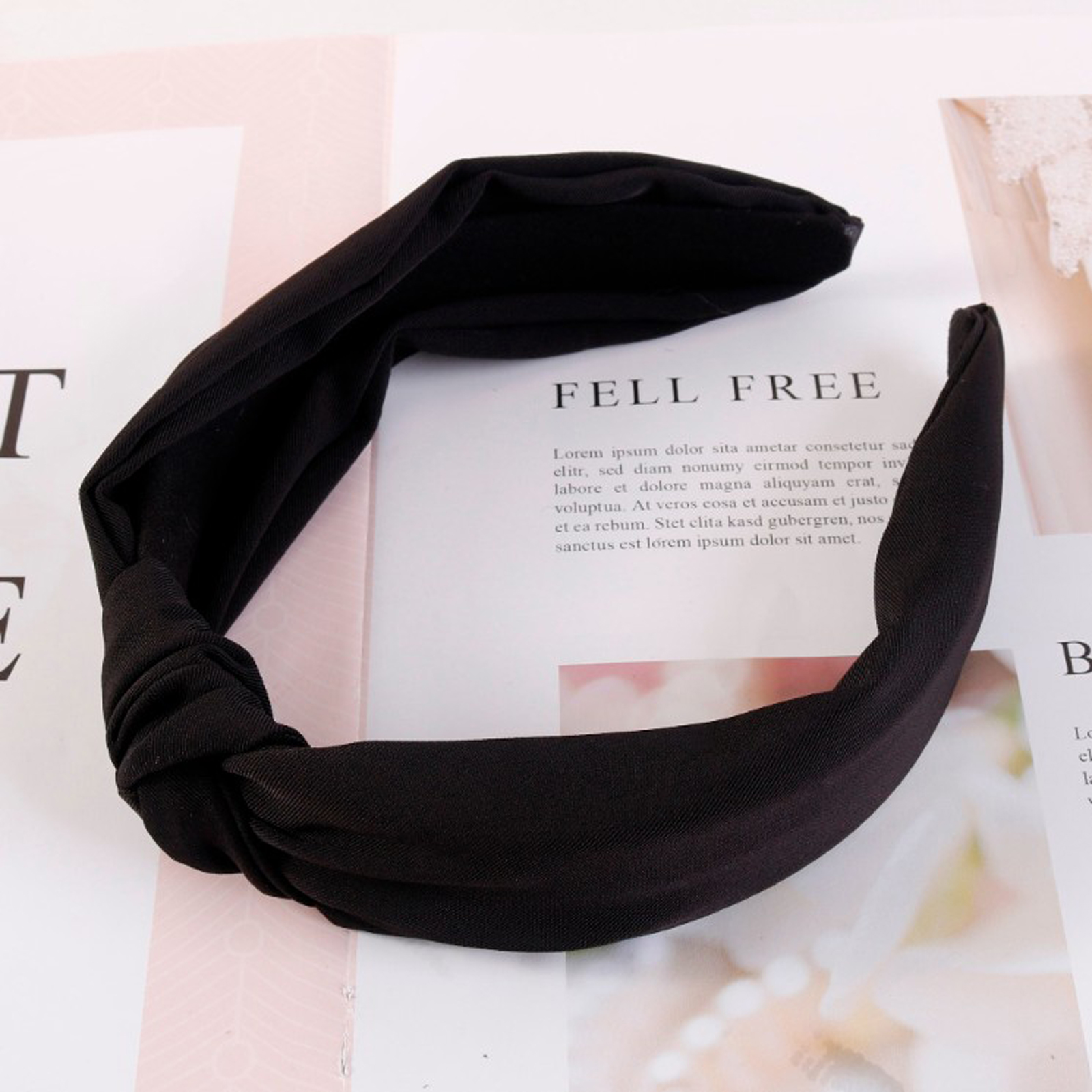 Serre-tête tendance pour femme, bandeau uni, accessoires capillaires classiques pour filles, turban DIY, bandeau pour cheveux, cerceau à cheveux