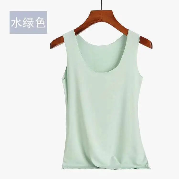 Débardeur d'été sans couture en soie glacée, gilet pour femme, sous-vêtements pour étudiantes, Style coréen, sangle fine