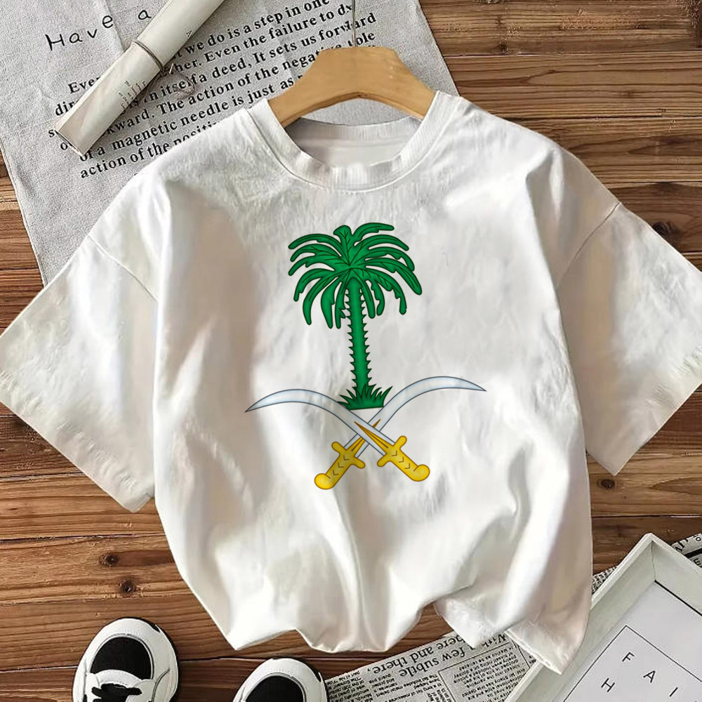 Chemise de la fête nationale saoudienne pour femmes, t-shirt confortable kawaii des années 80, Punk Grunge harajuku, anime, culture pop, psychédélique