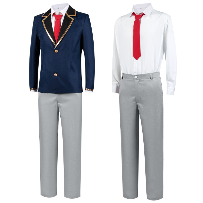 Costumes de cosplay Anime Oshi No Ko, perruque, chemise, cravate, Hoshino Ai, Aqua Ruby, Arima Kana, tenues de jeu de rôle d'anime pour Halloween