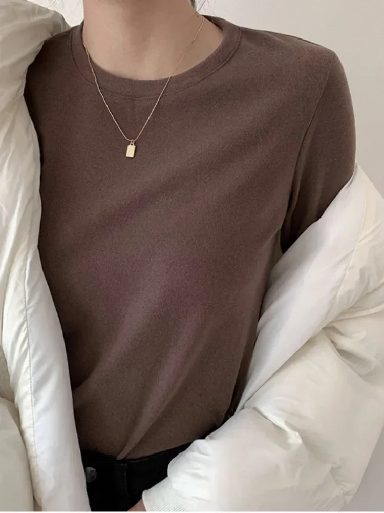 Hiver femmes pull T-Shirt femmes surdimensionné T-Shirt femme vêtements femme T-Shirt hauts pull à manches longues Tube tricoté T-Shirt haut