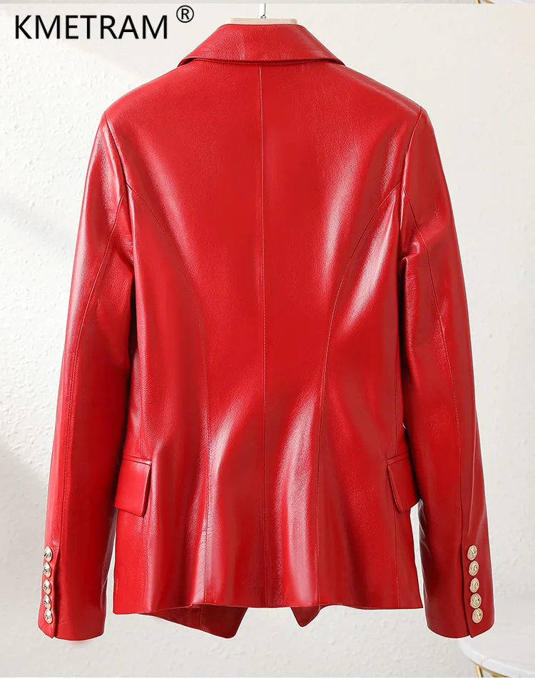 Vestes en cuir véritable pour femmes, haut en peau de mouton véritable, manteau court pour femmes, vêtements Hurbike, nouvelle mode, 2024