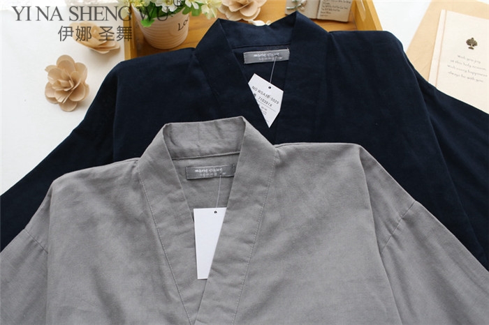 Ensemble pyjama japonais traditionnel pour hommes, Robe en coton, pantalon, Kimono Haori Yukata, chemise de nuit, robe douce, vêtements de nuit, tenues Obi