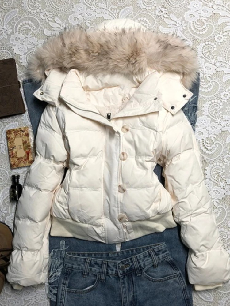 Manteaux matelassés en coton, mode coréenne, automne 2026, parkas en fausse fourrure, vestes pour femmes, style Y2K, vintage américain, vêtements d'extérieur chauds et décontractés.