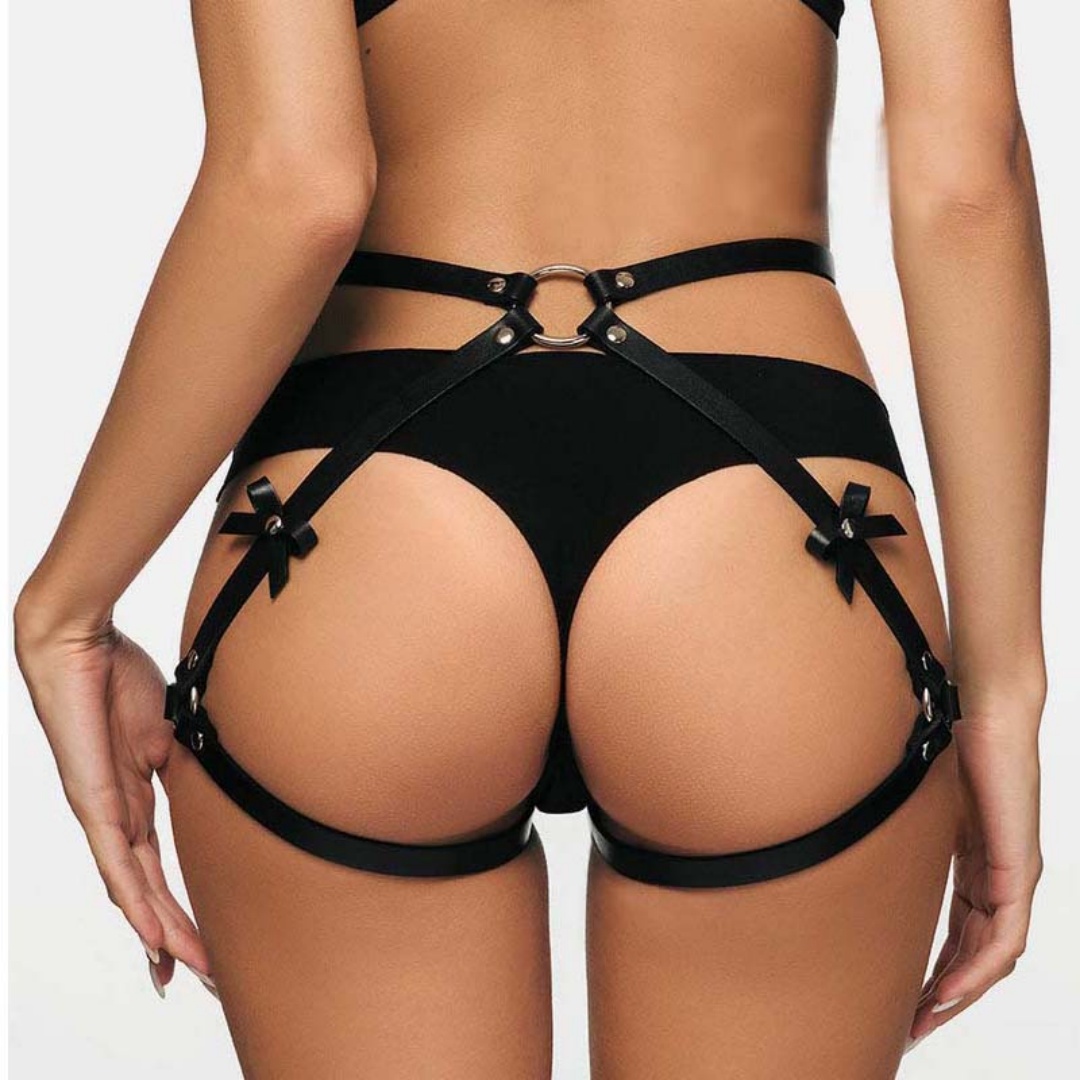 Porte-jarretelles Sexy en cuir PU pour femmes, harnais, Lingerie Bdsm, bas de corps, ceinture de jarretelles, fétiche, érotique, Rave, ceintures d'épée, body gothique