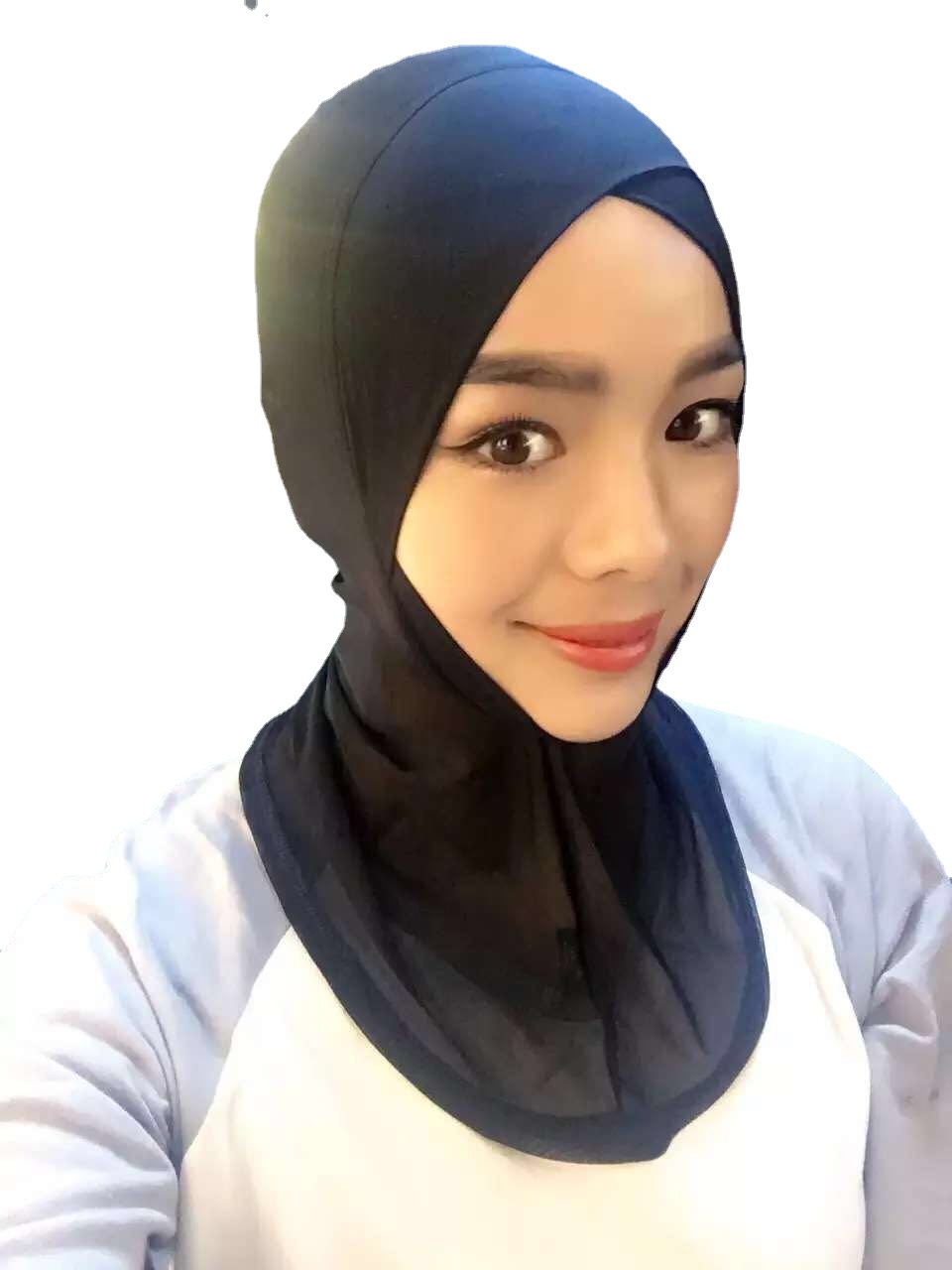 Sous-foulard musulman Ninja, été, super gaze, HAWEI, rond, croisé, femme, doux, respirant, bonnet islamique