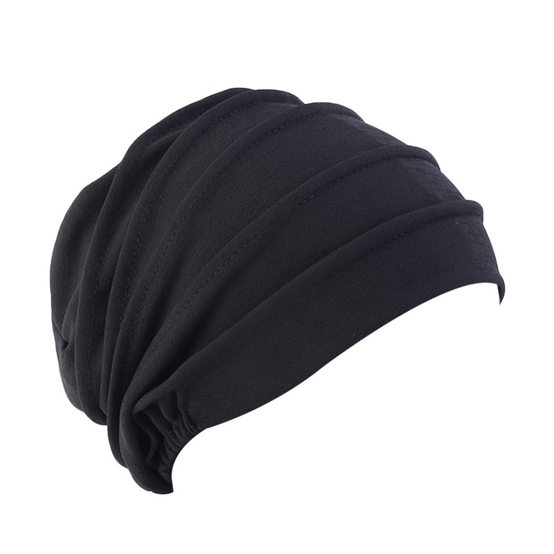 Nouveau Turban Uni pour Femme, Bonnet Chimio, Bonnet Intérieur pour Hijab, Chapeau Élastique pour Perte de Cheveux, Chapeau Musulman Indien