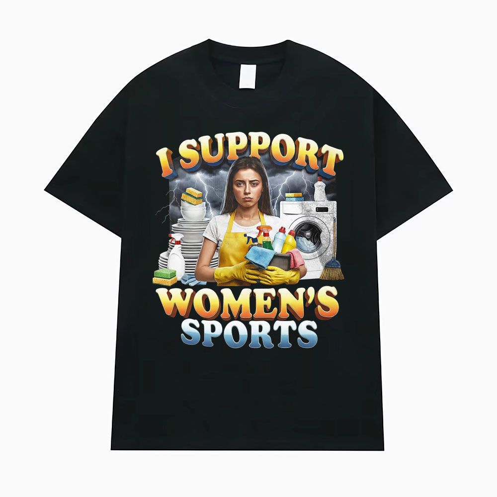 Je soutiens les femmes sport drôle Offensive humour sarcastique T-shirt hommes femmes T-shirt streetwear mode Hip Hop vêtements t-shirts