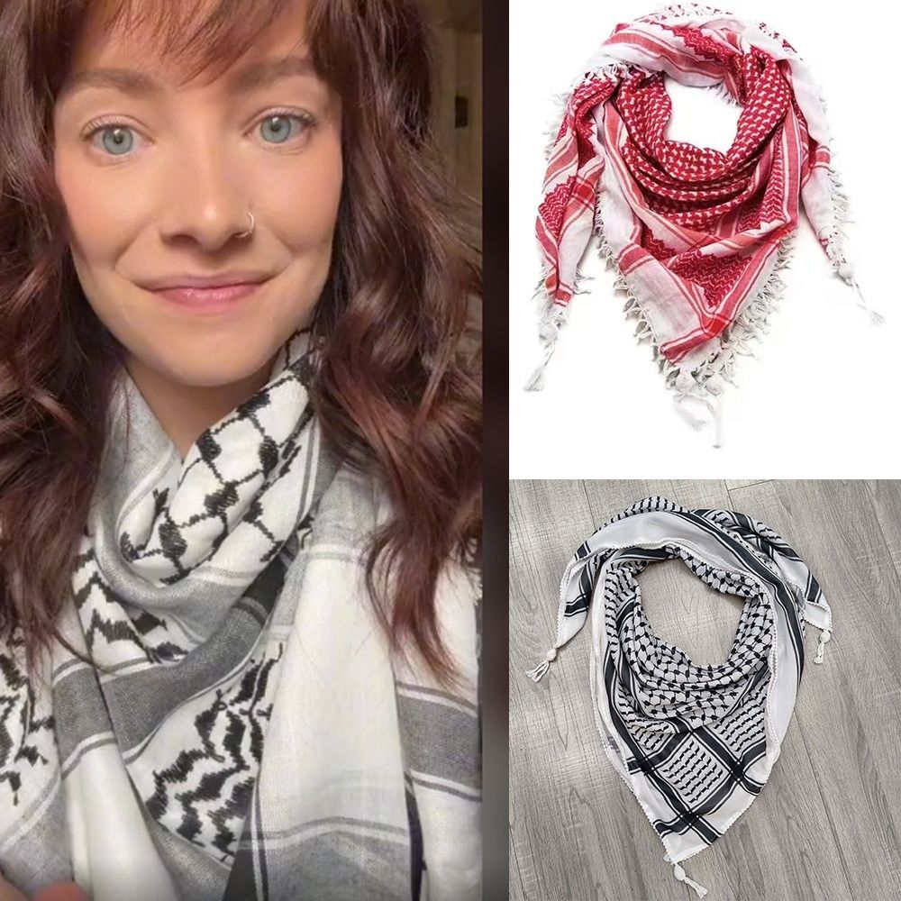 Écharpe tissée traditionnelle Keffiyeh Kufiya pour hommes et femmes, motifs à carreaux classiques, bande de sauna
