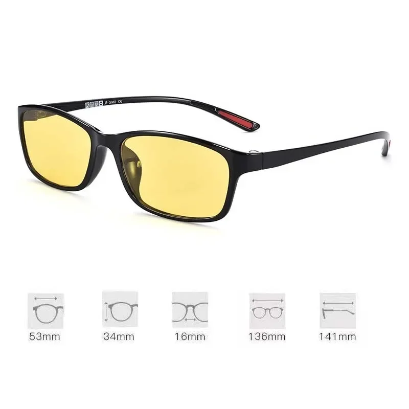 Nouvelles Lunettes de Presbytie à Vision Nocturne 2026 – Monture Carrée Élégante et Ultra-Légère, Anti-Reflet, pour la Conduite Nocturne