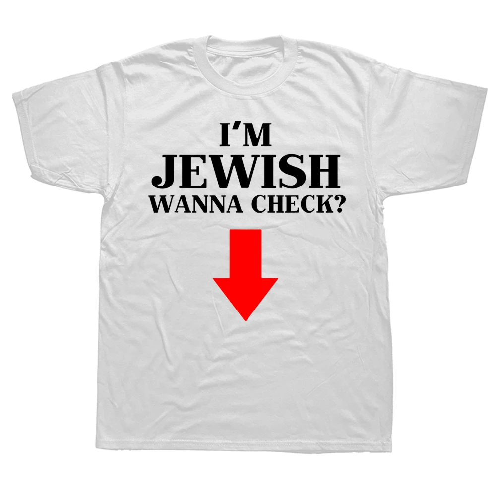 Hommes je suis juif veux vérifier drôle juif T-Shirt hommes femme mode d'été ample imprimé hauts t-shirts rue mode col rond hauts