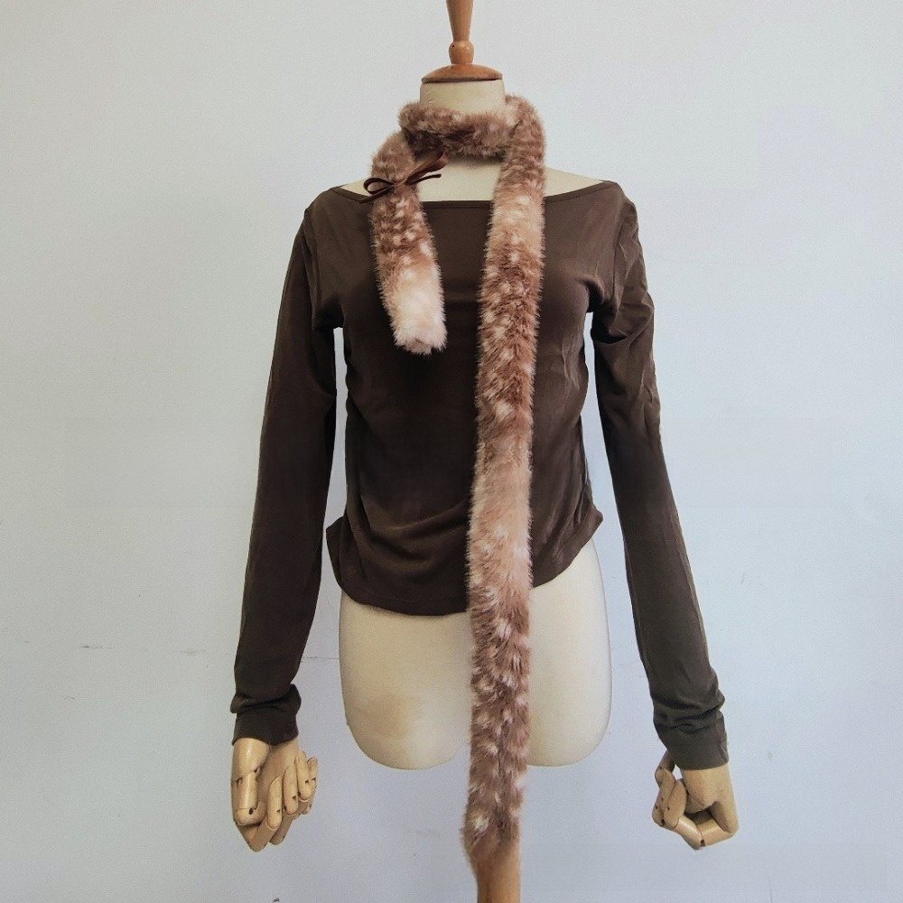 Écharpe chaude et mignonne motif élan, accessoires de déguisement anti-froid, cache-oreilles, bandeau épaissi, automne-hiver
