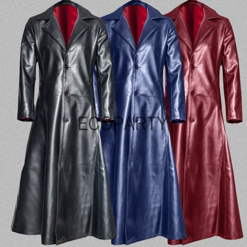 Manteau long en cuir noir pour femme, veste Goth Vampire, manteau Dark Knight Cool Cape, revers gothique, punk, hiver