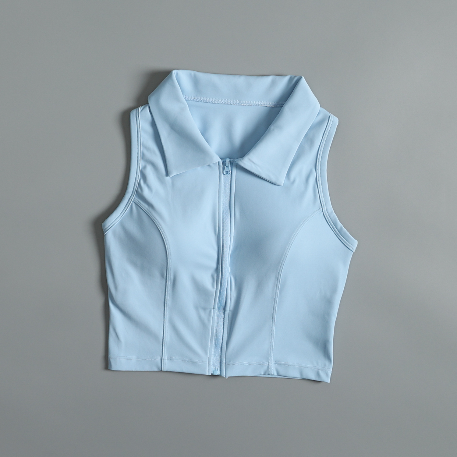 Gilet de sport pour femmes en été, entraînement de course, antichoc, professionnel, fermeture éclair sur le devant, yoga, fitness, séchage rapide, auxiliaire