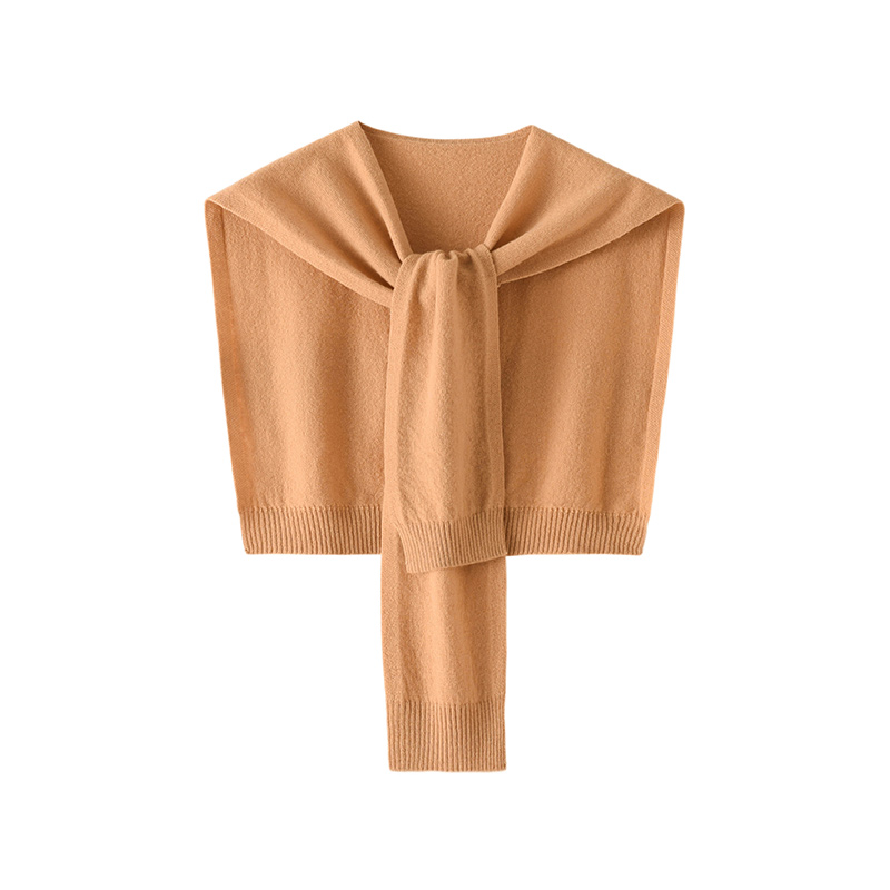 Châle en laine Pure 100% pour femme, Cape tricotée sur les épaules, écharpe chaude nouée à double usage, printemps et automne