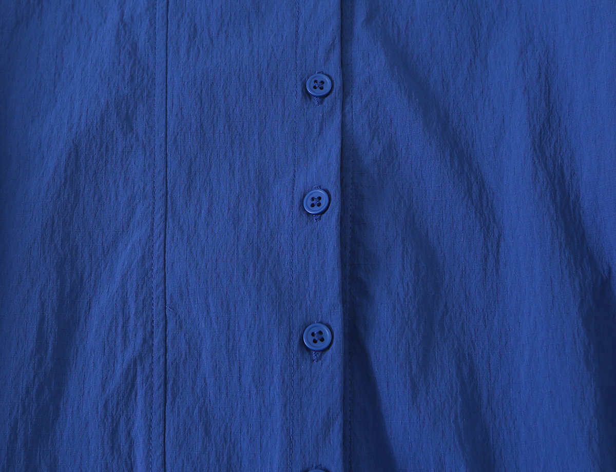 BSAY Nouvelle Veste Courte Décontractée pour Femme, Style Bureau, Boutonnée, Col Montant, Manches Froncées, Ourlet à Cordon de Serrage, Coupe Ample, Manteau Quotidien