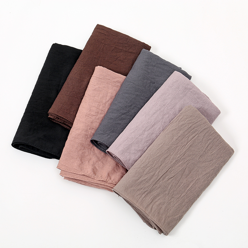 Nouveau foulard carré pour femmes musulmanes Hijab Turban foulard châles tête enveloppement couleur unie foulards islamique Sjaal Bandanas 90*90 cm