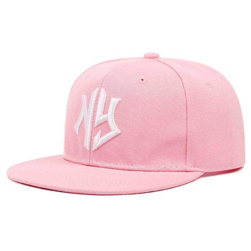 Chapeau à Bords Plats avec Lettres Brodées pour Homme et Femme, Chapeau de Style NYHip Hop avec Style Réglable, à la Mode