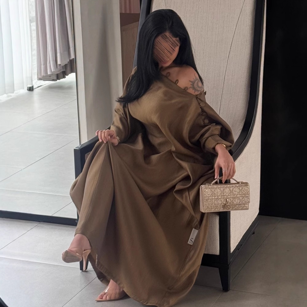 Nouveauté Caftan une ligne robe de bal chic arabe dubaï femmes robe de soirée Vintage en Stock printemps été événements formels porter