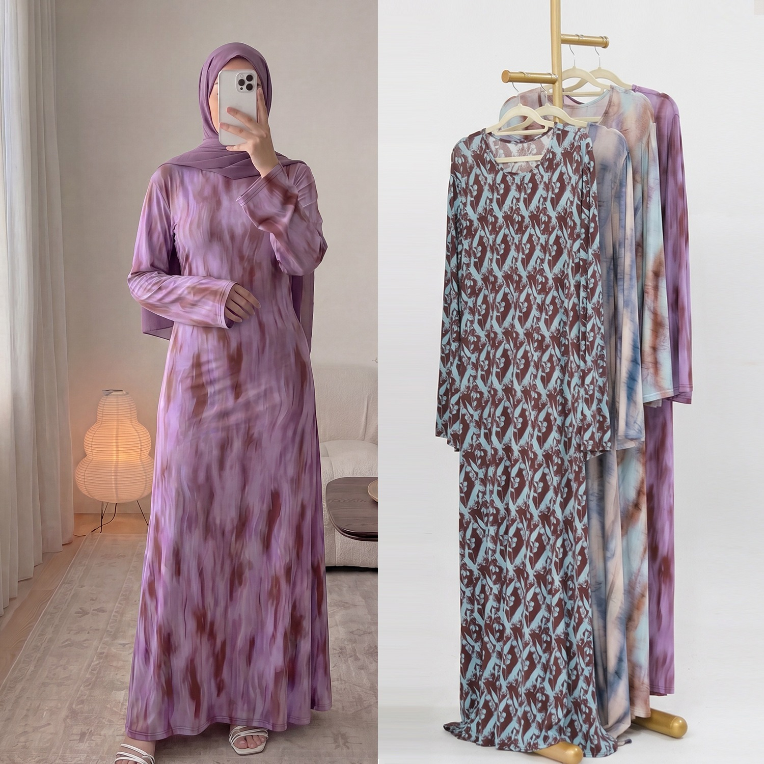 Robes de fête Abaya pour femmes, imprimées, longues, musulmanes, style islamique, Vestidos Largos, Jalabiya, Kaftan, Abayas arabes, Ramadan, Maroc, Dubaï