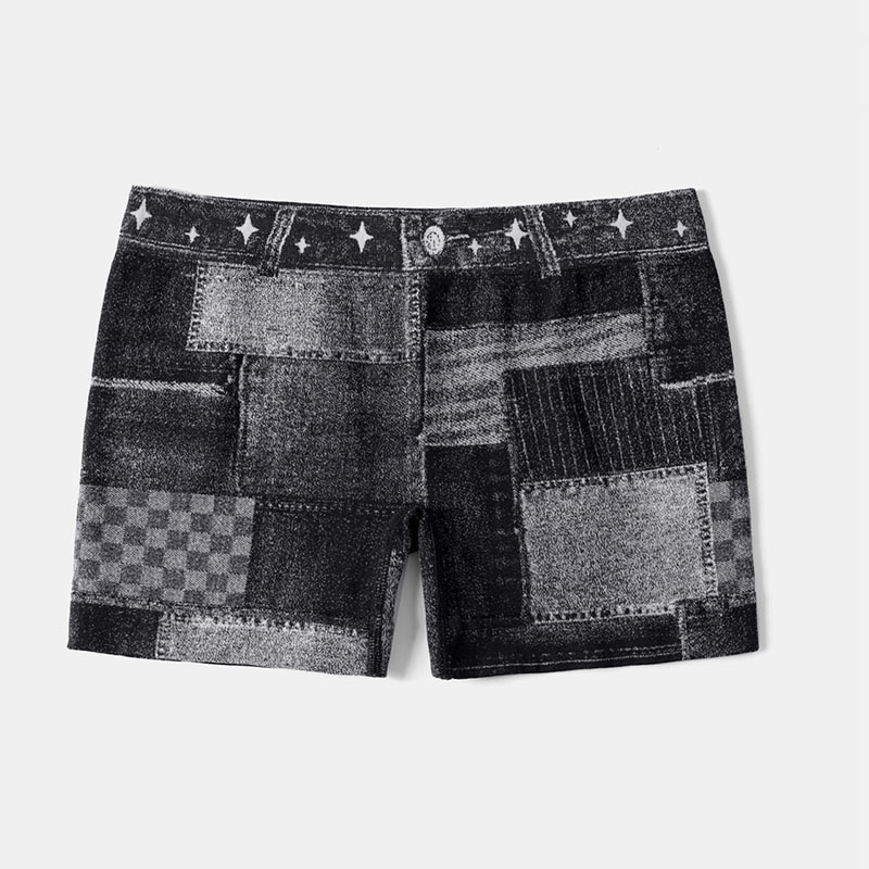 Faux jean élastique pour femmes, pantalon de sport, de Yoga, d'entraînement, de levage des fesses, de Fitness, athlétique, collants courts sans couture