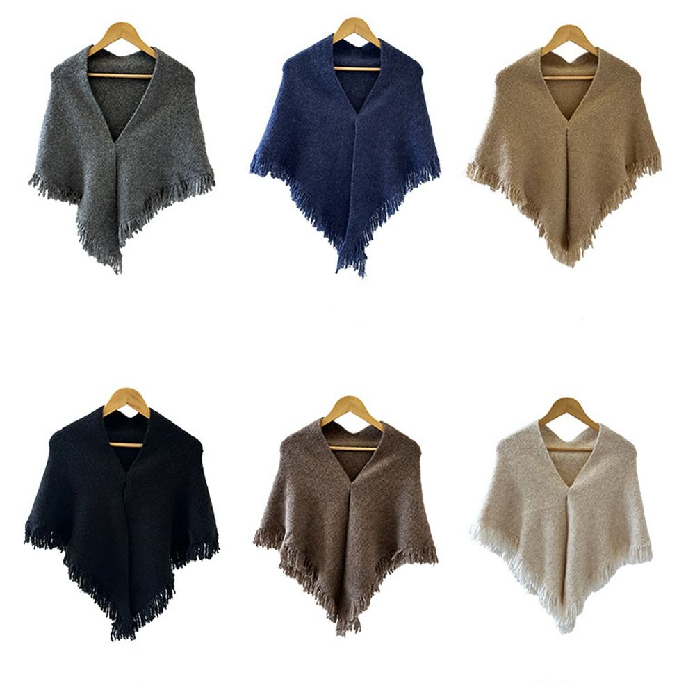 Châle triangle d'hiver pour femme, pompon polyvalent, enveloppes épaisses, couverture Cold Verde, écharpe de haute qualité