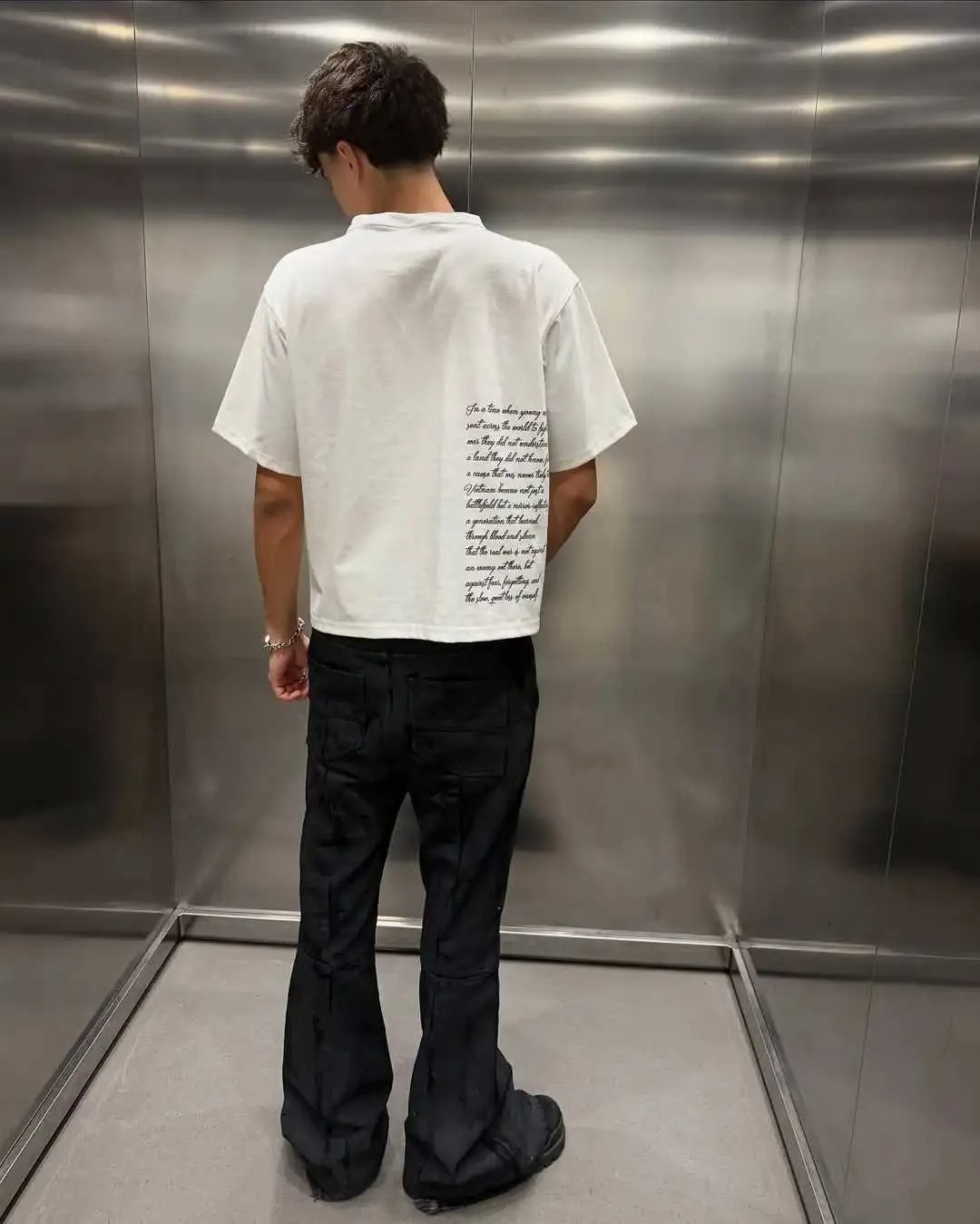 T-shirt imprimé rétro Hip Hop Harajuku, T-shirt grande taille style streetwear pour homme, haut décontracté Y2K, vêtements pour homme