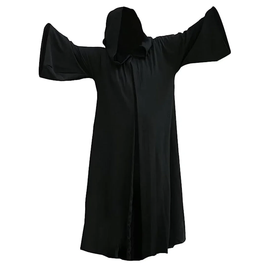 Costume de moine médiéval avec capuche, robe de cosplay Jedi, robe de chevalier Everak, tenue d'Halloween pour scène, robe de prêtre
