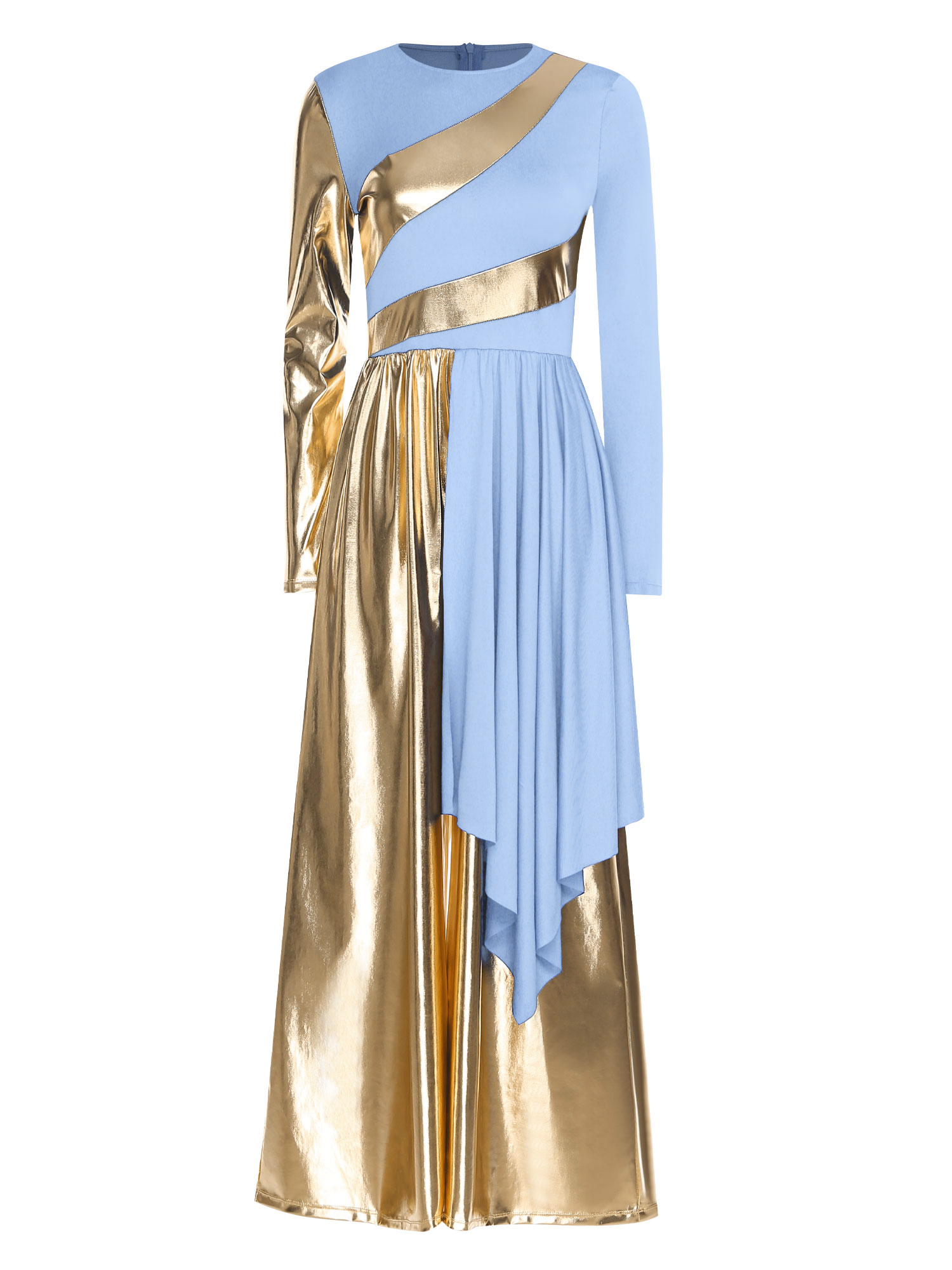 Tunique de danse de spectacle de chorale de louange liturgique pour femmes, Costume de cérémonie contemporaine, vêtements de danse lyrique, robes d'église de culte