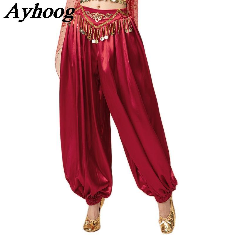Nouveaux pantalons de danse indienne pour femmes, costume de danse du ventre Jasmine Princess, pantalon de cosplay pour adultes, Bollywood, princesse arabe