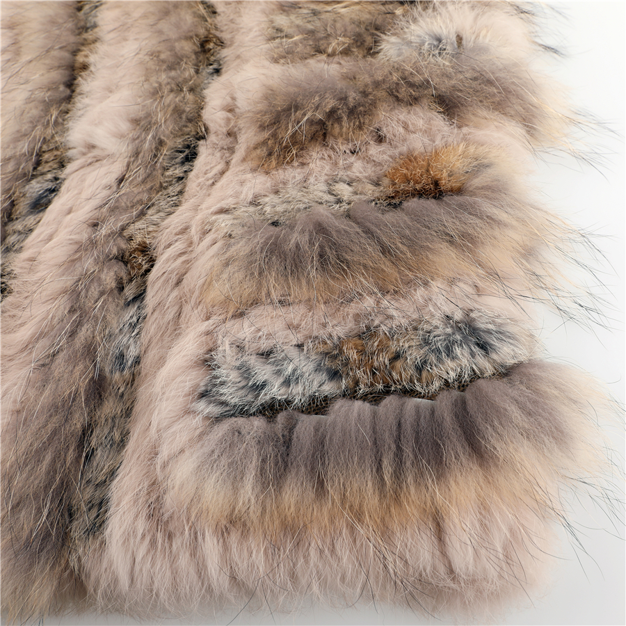 Poncho de luxe en fourrure de raton laveur véritable pour femme, pull en fourrure de lapin, cape avec fourrure naturelle, châle doux et moelleux, automne et hiver